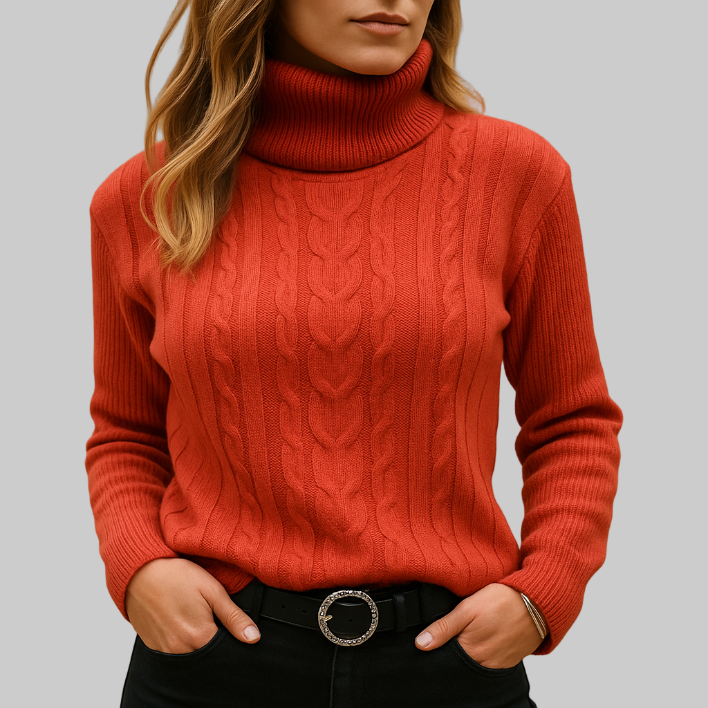 Women’s Lightweight Turtleneck Sweater | Relaxed Fit | Minimalist Design