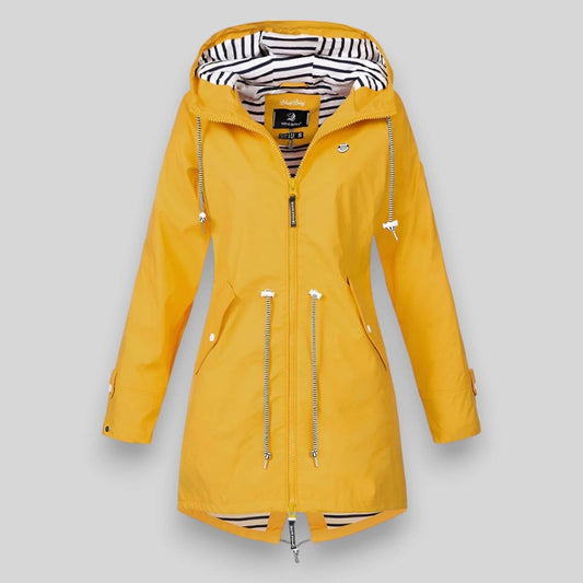 Women’s Waterproof Jacket | Breathable, Wind-Resistant | Adjustable Cuffs & Zipper