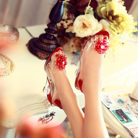 Stefanie™ Flower Rhinestone Sandals