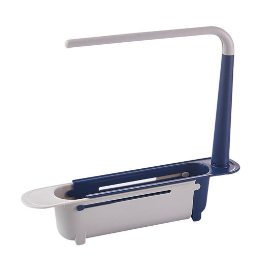Telescopic shelf for washbasins