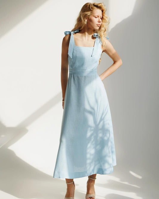 ROSA | Long Blue Dress