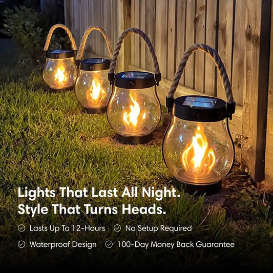 Lumora™ – Solar Lantern Outdoor Lights