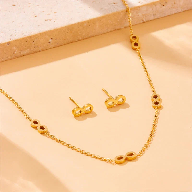 Gold Bow Jewelry Set – Elegant & Dainty Bow-Themed Accessories for Women