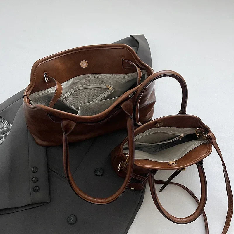 Amelia Retro Tote Bag – Vintage-Inspired and Stylish Everyday Handbag