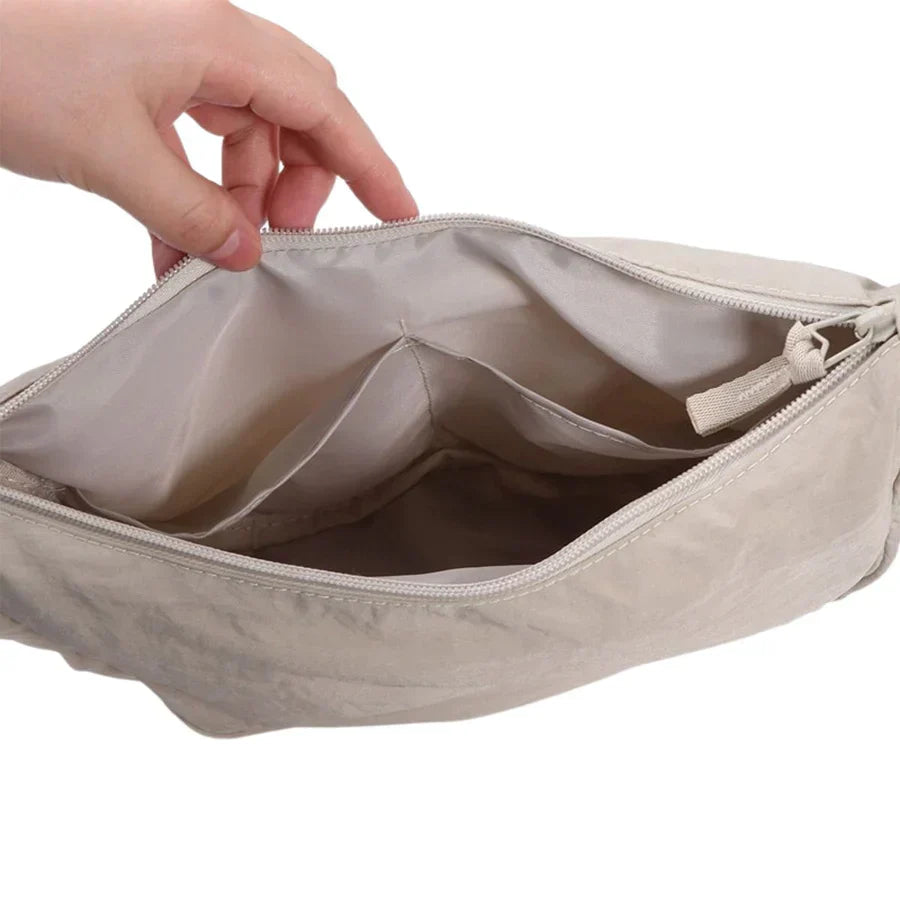 Women’s Crescent Crossbody Bag | Lightweight Nylon Design | Adjustable Strap | Everyday Practical