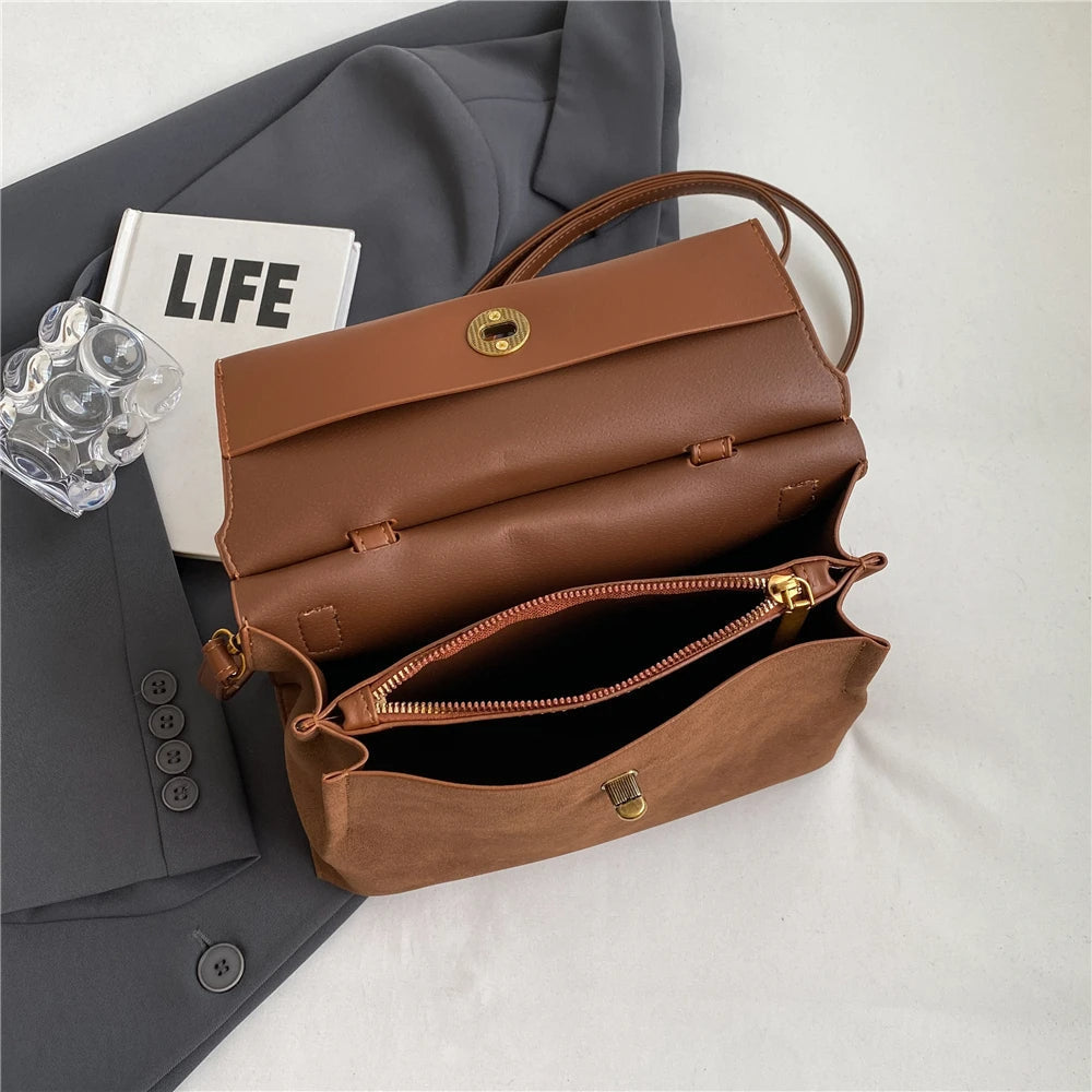 Women’s Crossbody Bag | Lightweight Vegan Material | Multi-Pocket Design | Adjustable Strap