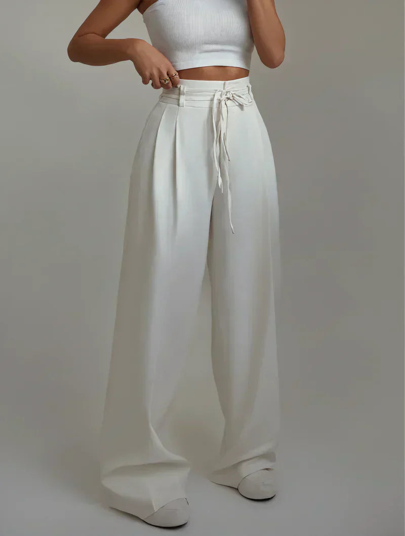 Women’s High-Waist Wide-Leg Pants | Flowy Fit | Lightweight Everyday Comfort