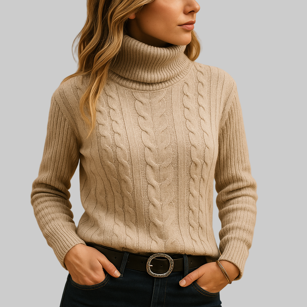 Women’s Lightweight Turtleneck Sweater | Relaxed Fit | Minimalist Design