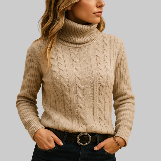Women’s Lightweight Turtleneck Sweater | Relaxed Fit | Minimalist Design