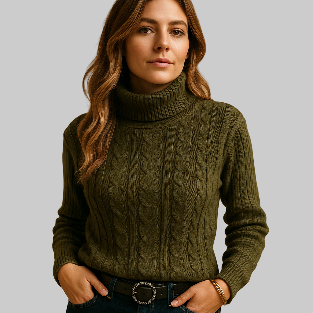 Women’s Lightweight Turtleneck Sweater | Relaxed Fit | Minimalist Design