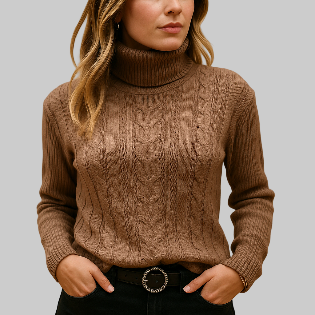 Women’s Lightweight Turtleneck Sweater | Relaxed Fit | Minimalist Design