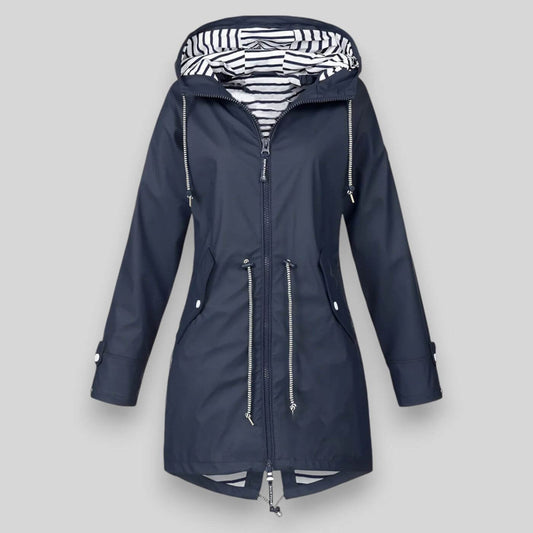 Women’s Waterproof Jacket | Breathable, Wind-Resistant | Adjustable Cuffs & Zipper