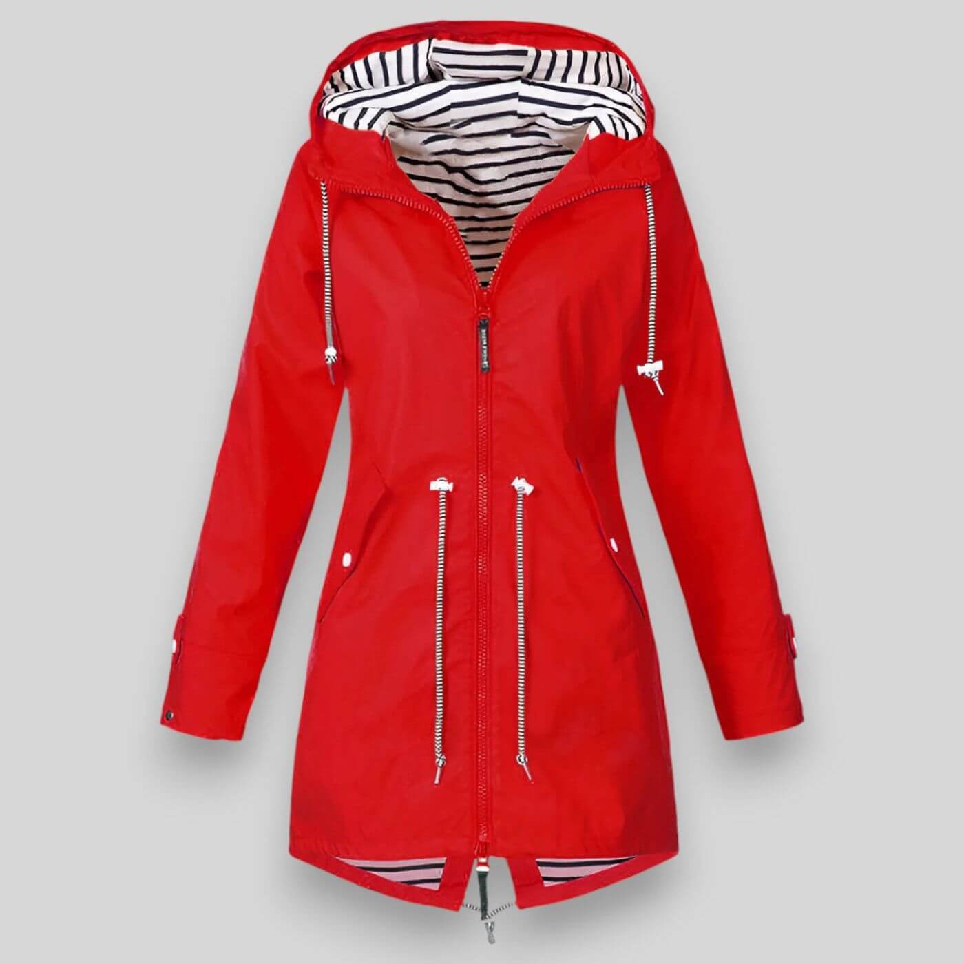 Women’s Waterproof Jacket | Breathable, Wind-Resistant | Adjustable Cuffs & Zipper