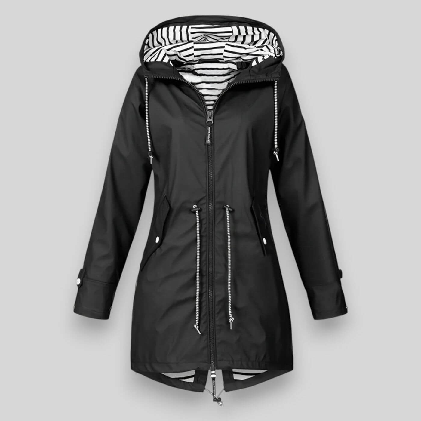Women’s Waterproof Jacket | Breathable, Wind-Resistant | Adjustable Cuffs & Zipper