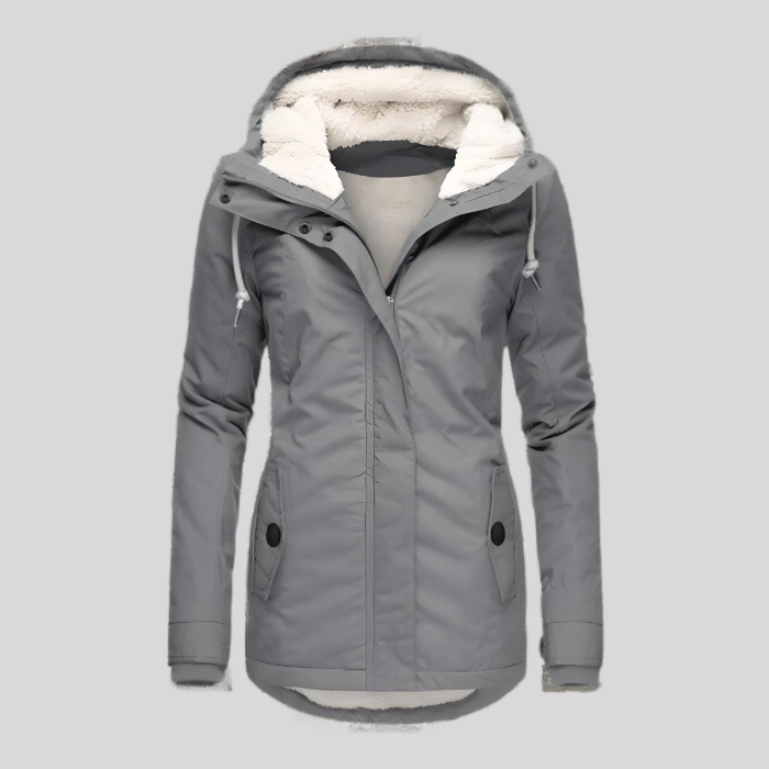 Women’s Waterproof Long Coat | Adjustable Hood | Warm, Soft Lining