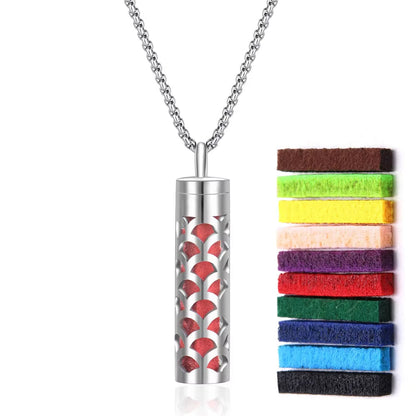 + 10 FREE PADS | AromaCharm - Stainless Steel Diffuser Necklace