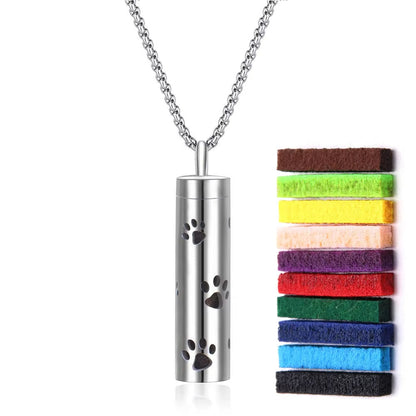+ 10 FREE PADS | AromaCharm - Stainless Steel Diffuser Necklace