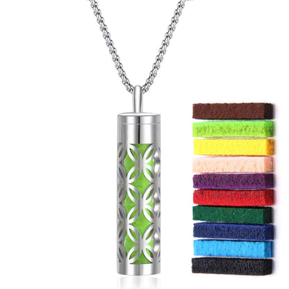 + 10 FREE PADS | AromaCharm - Stainless Steel Diffuser Necklace