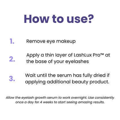 LashLux Pro™ - Eyelash Growth Serum